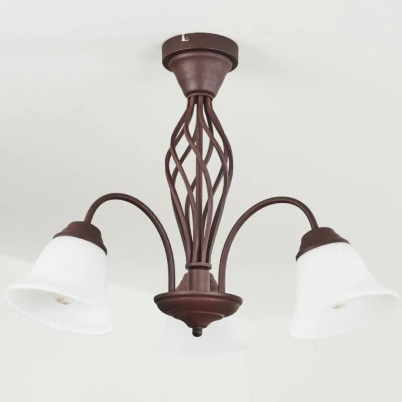 hofstein Plafonnier Mosquerito Rouille, 3 lumières