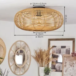 Luminaires Scandinaves-hofstein Plafonnier Mulstrand Écru, 1 lumière