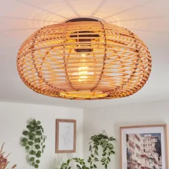 Luminaires Scandinaves-hofstein Plafonnier Mulstrand Écru, Noir, 1 lumière