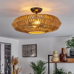 Luminaires Scandinaves-hofstein Plafonnier Mulstrand Écru, 2 lumières