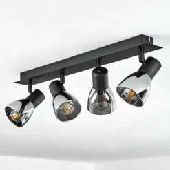 hofstein Plafonnier Murianette Noir, 4 lumières