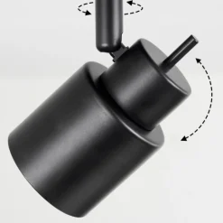 hofstein Plafonnier Nestavel LED Noir, 3 lumières