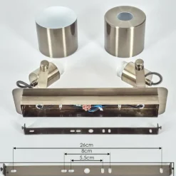 hofstein Plafonnier Neves Laiton, 2 lumières