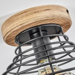 Lampes Vintages & Rétros-hofstein Plafonnier Omba Bois clair, 1 lumière