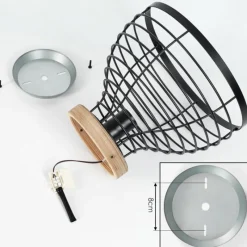 Lampes Vintages & Rétros-hofstein Plafonnier Omba Bois clair, 1 lumière