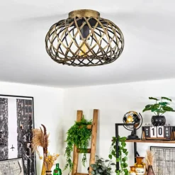 Lampes Dorées-hofstein Plafonnier Oravi Ancien, Or, 1 lumière