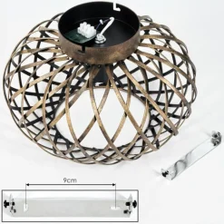 Lampes Dorées-hofstein Plafonnier Oravi Ancien, Or, 1 lumière