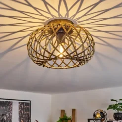 Lampes Dorées-hofstein Plafonnier Oravi Ancien, Or, 1 lumière