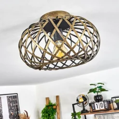 Lampes Dorées-hofstein Plafonnier Oravi Ancien, Or, 1 lumière