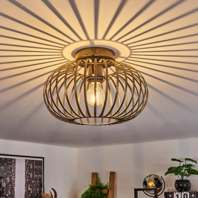 Lampes Dorées-hofstein Plafonnier Oravi Ancien, Or, 1 lumière