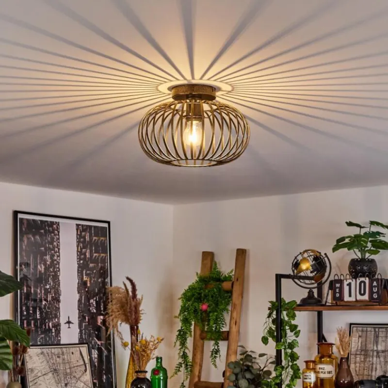 Lampes Dorées-hofstein Plafonnier Oravi Ancien, Or, 1 lumière