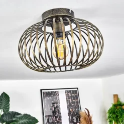 Lampes Dorées-hofstein Plafonnier Oravi Ancien, Or, 1 lumière