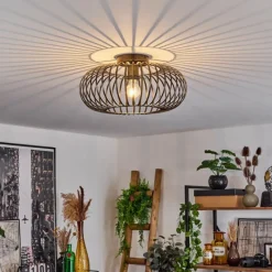 Lampes Dorées-hofstein Plafonnier Oravi Ancien, Or, 1 lumière