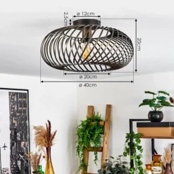 Lampes Dorées-hofstein Plafonnier Oravi Ancien, Or, 1 lumière