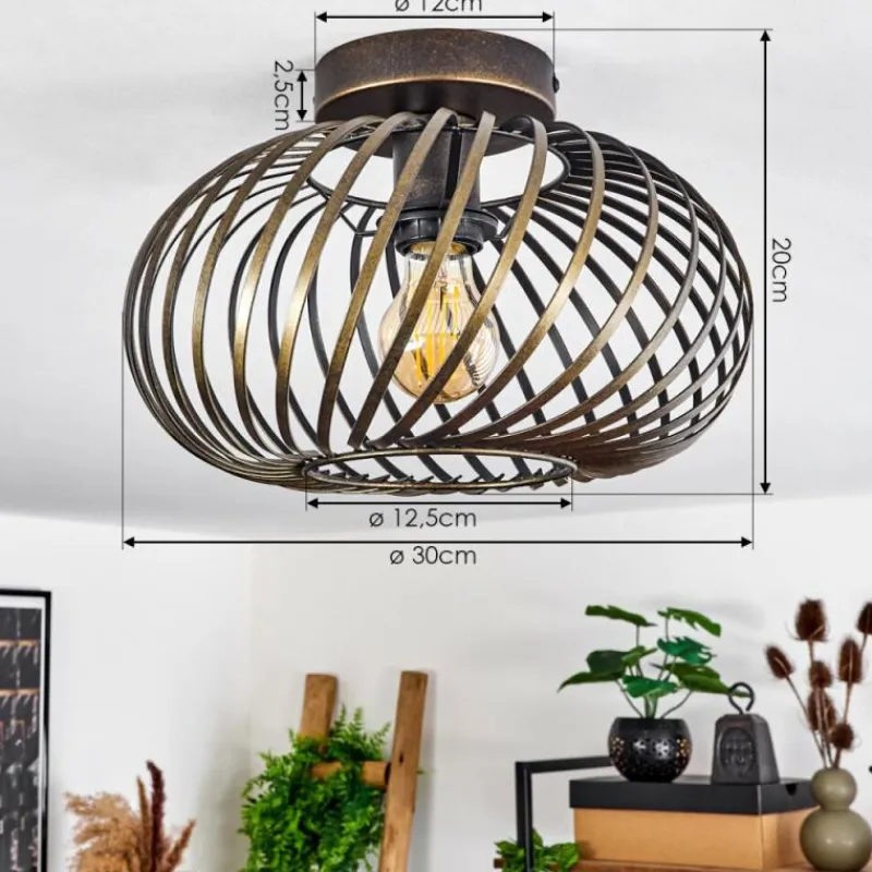 Lampes Dorées-hofstein Plafonnier Oravi Ancien, Or, 1 lumière