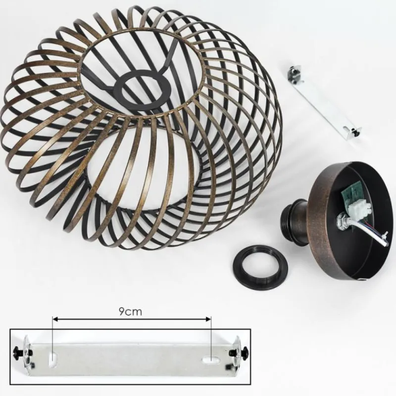 Lampes Dorées-hofstein Plafonnier Oravi Ancien, Or, 1 lumière