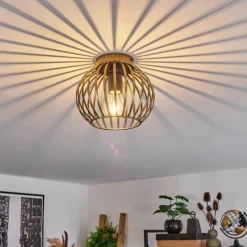 Lampes Dorées-hofstein Plafonnier Oravi Ancien, Or, 1 lumière