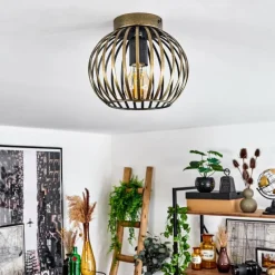 Lampes Dorées-hofstein Plafonnier Oravi Ancien, Or, 1 lumière