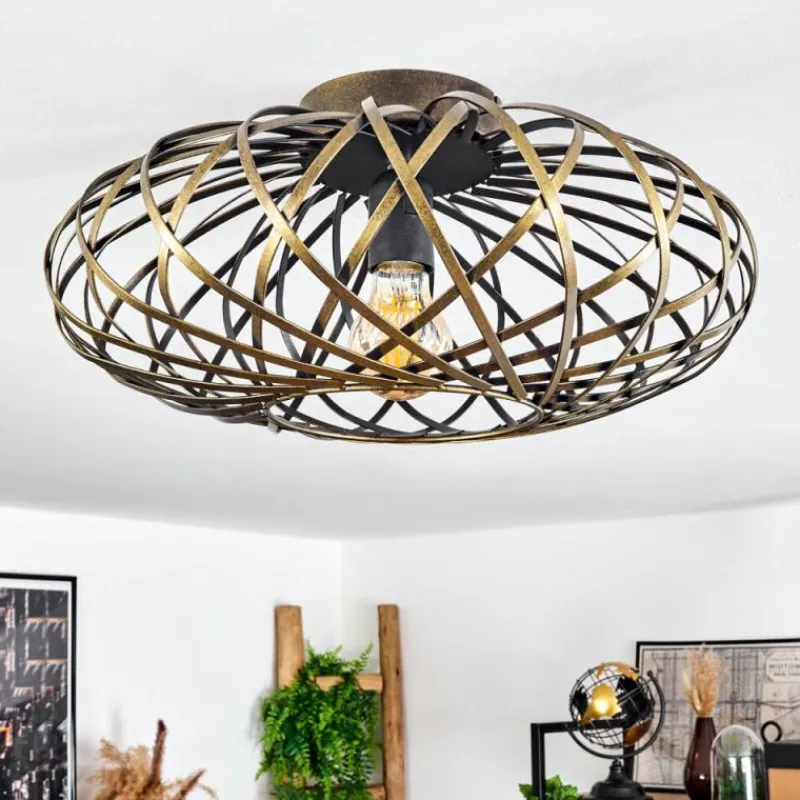 Lampes Dorées-hofstein Plafonnier Oravi Ancien, Or, 1 lumière