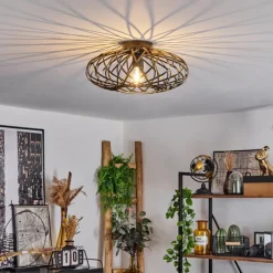 Lampes Dorées-hofstein Plafonnier Oravi Ancien, Or, 1 lumière