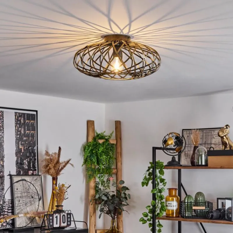 Lampes Dorées-hofstein Plafonnier Oravi Ancien, Or, 1 lumière