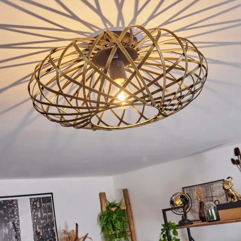 Lampes Dorées-hofstein Plafonnier Oravi Ancien, Or, 1 lumière