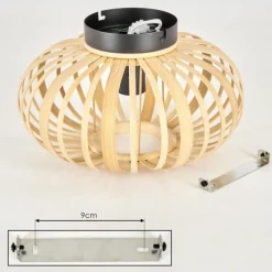 Style Boho-Chic-hofstein Plafonnier Oravi Bois clair, 1 lumière