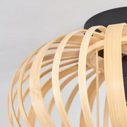 Style Boho-Chic-hofstein Plafonnier Oravi Bois clair, 1 lumière