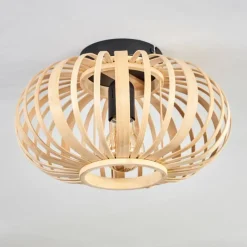 Style Boho-Chic-hofstein Plafonnier Oravi Bois clair, 1 lumière