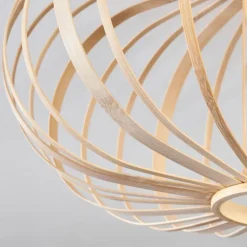 Style Boho-Chic-hofstein Plafonnier Oravi Bois clair, 1 lumière