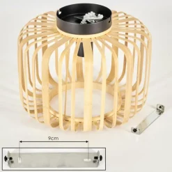 Style Boho-Chic-hofstein Plafonnier Oravi Bois clair, 1 lumière