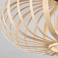 Style Boho-Chic-hofstein Plafonnier Oravi Bois clair, 1 lumière