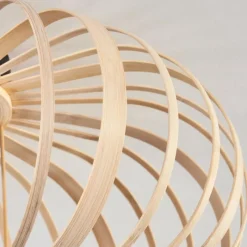 Style Boho-Chic-hofstein Plafonnier Oravi Bois clair, 1 lumière