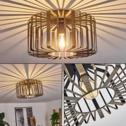 Style Boho-Chic-hofstein Plafonnier Oravi Bronze, 1 lumière