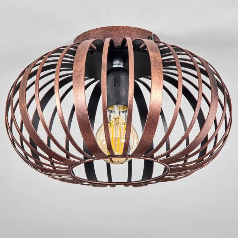 Style Boho-Chic-hofstein Plafonnier Oravi Cuivre, 1 lumière