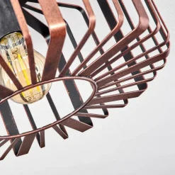 Style Boho-Chic-hofstein Plafonnier Oravi Cuivre, Rouille, 1 lumière