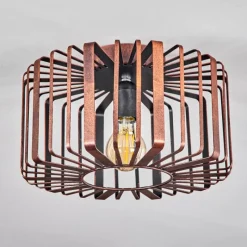 Style Boho-Chic-hofstein Plafonnier Oravi Cuivre, Rouille, 1 lumière