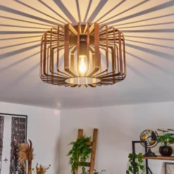 Style Boho-Chic-hofstein Plafonnier Oravi Cuivre, Rouille, 1 lumière