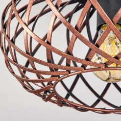 Style Boho-Chic-hofstein Plafonnier Oravi Cuivre, 1 lumière