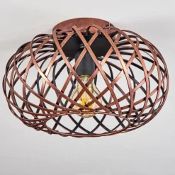 Style Boho-Chic-hofstein Plafonnier Oravi Cuivre, 1 lumière