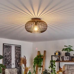 Lampes Industrielles-hofstein Plafonnier Oravi Cuivre, 1 lumière