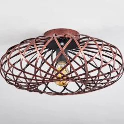 Lampes Vintages & Rétros-hofstein Plafonnier Oravi Cuivre, 1 lumière