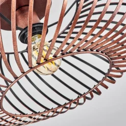 Lampes Vintages & Rétros-hofstein Plafonnier Oravi Cuivre, 1 lumière
