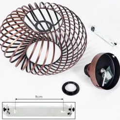 Lampes Vintages & Rétros-hofstein Plafonnier Oravi Cuivre, 1 lumière