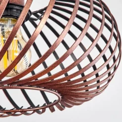 Lampes Vintages & Rétros-hofstein Plafonnier Oravi Cuivre, 1 lumière