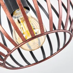 Lampes Vintages & Rétros-hofstein Plafonnier Oravi Cuivre, 1 lumière