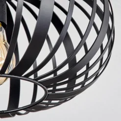 Style Boho-Chic-hofstein Plafonnier Oravi Noir, 1 lumière