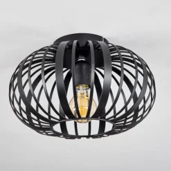 Style Boho-Chic-hofstein Plafonnier Oravi Noir, 1 lumière