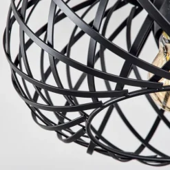 Style Boho-Chic-hofstein Plafonnier Oravi Noir, 1 lumière