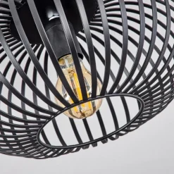 Style Boho-Chic-hofstein Plafonnier Oravi Noir, 1 lumière